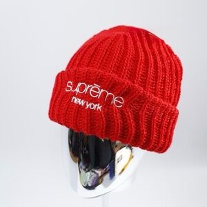 Supreme Bright Red Knit Hat